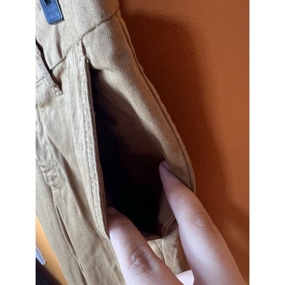 Zara Lab Mens Brown Khaki Chino Pants Jeans Size 32 - Picture 3 of 7